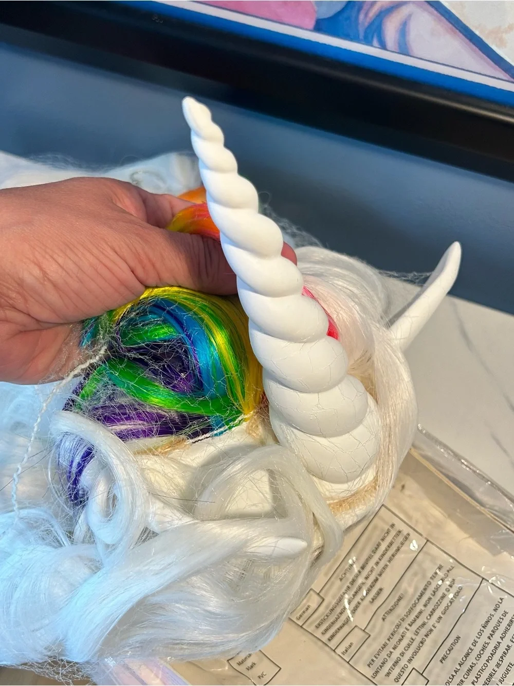 Leg Avenue Unicorn rainbow Wig  & tail